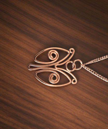 SHINDE EXPORTS 100% solid uncoated jewellery pure copper chain necklaces stylish choker for women with pendant
