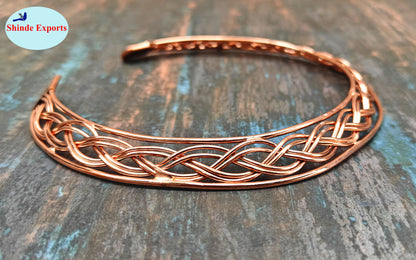 SHINDE EXPORTS pure copper Hasli necklace jewellery choker for women/girls