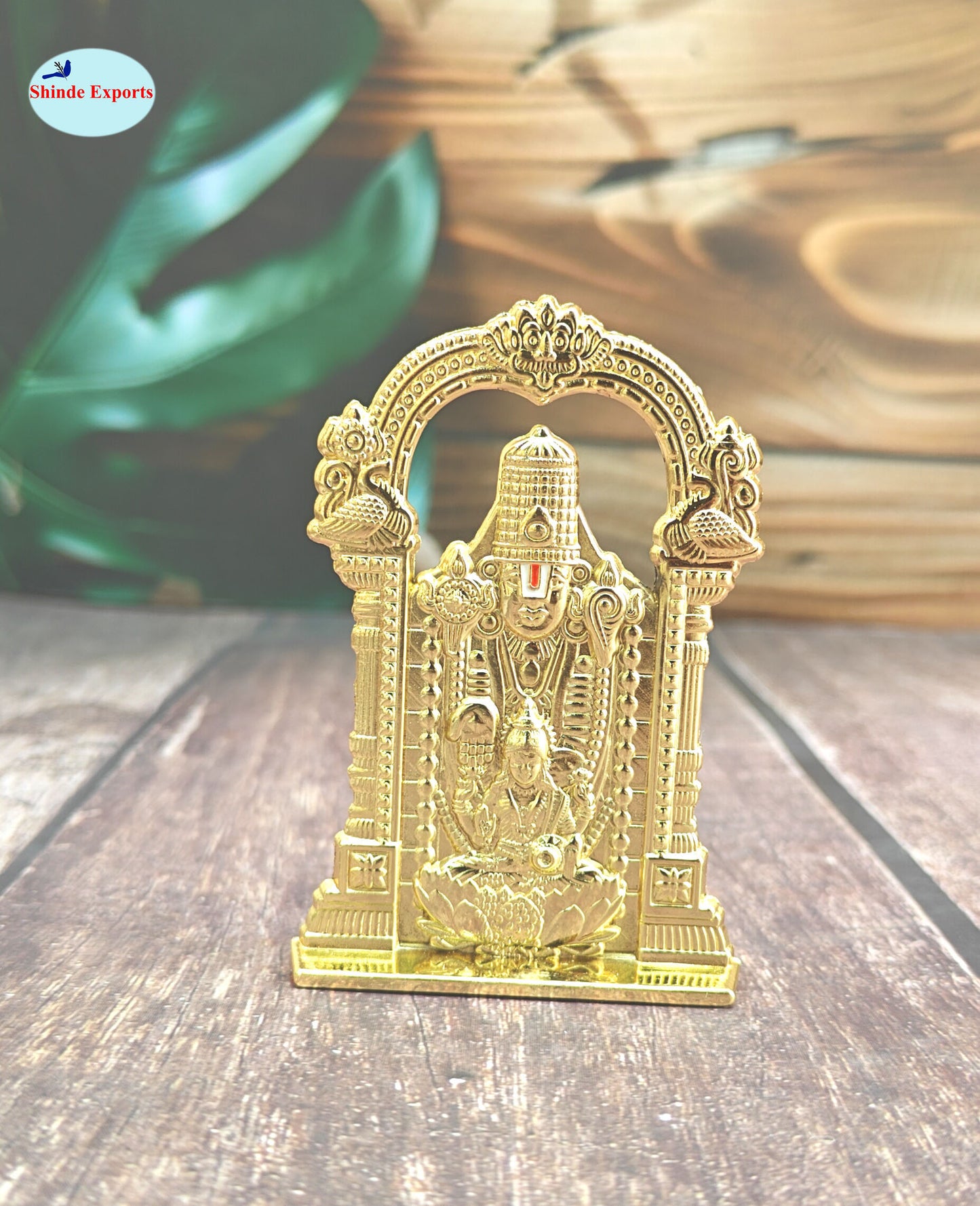 SHINDE EXPORTS balaji lakshmi small metal idol laxmi vishnu statue for car home office