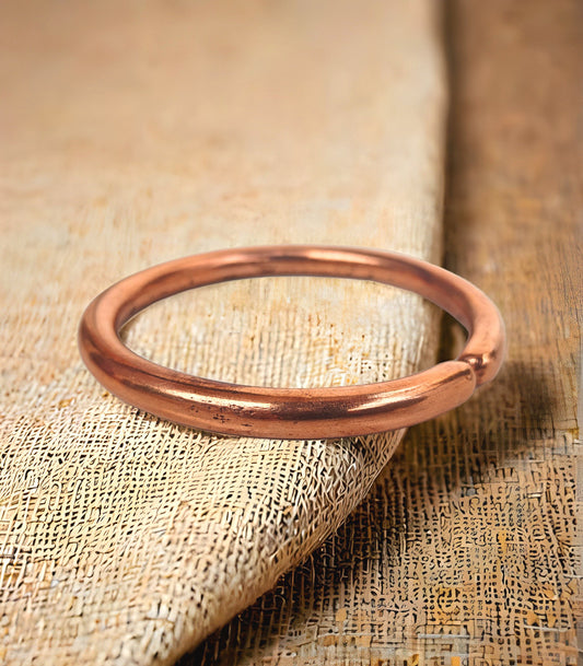 SHINDE EXPORTS Heavy Pure Copper thick Bracelet Bangle Unisex Kada Solid Handmade Cuff for Men & Women (100gms 2-12)