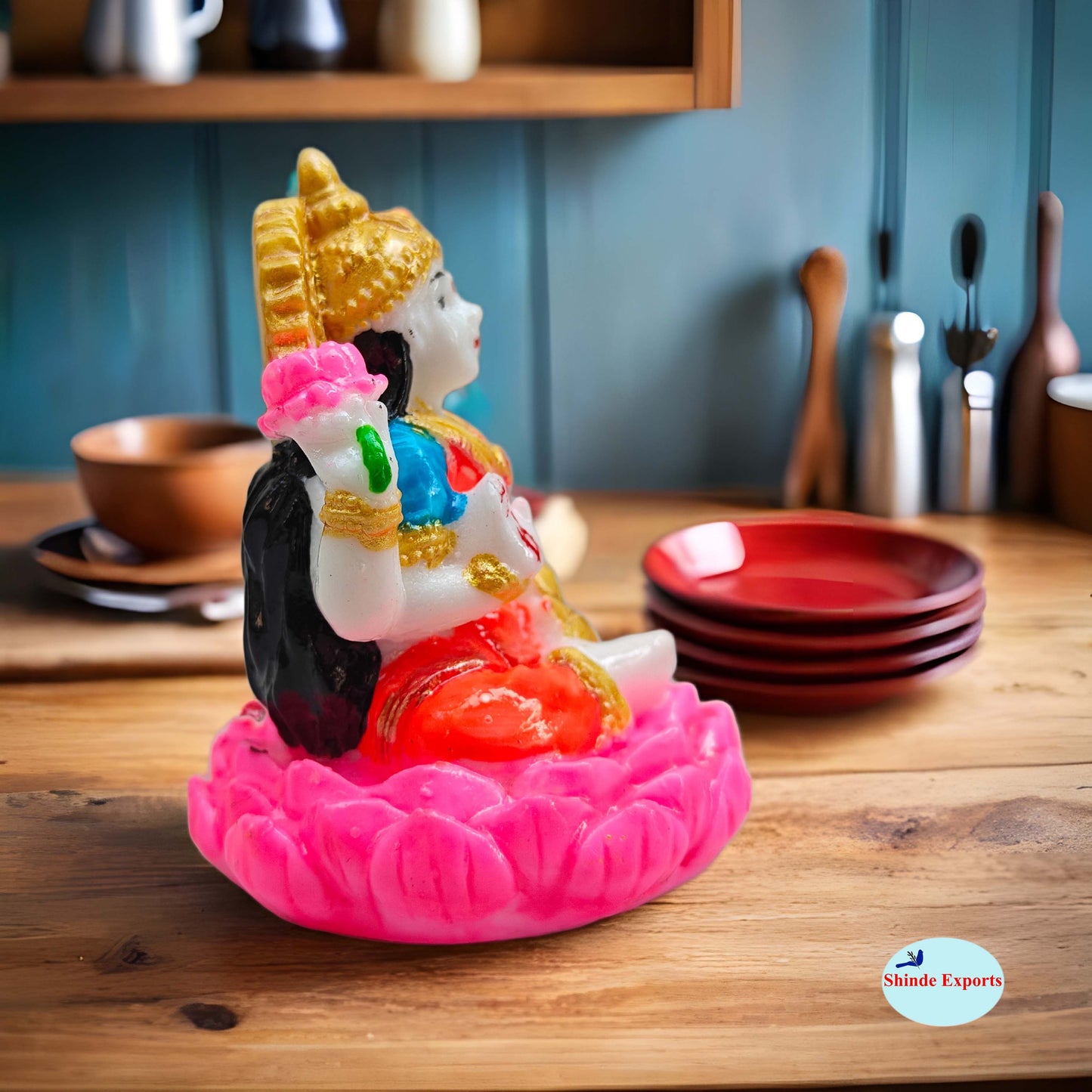 SHINDE EXPORTS Goddess laxmi Devi Marble murti Lakshmi Statue Idol for Home Pooja