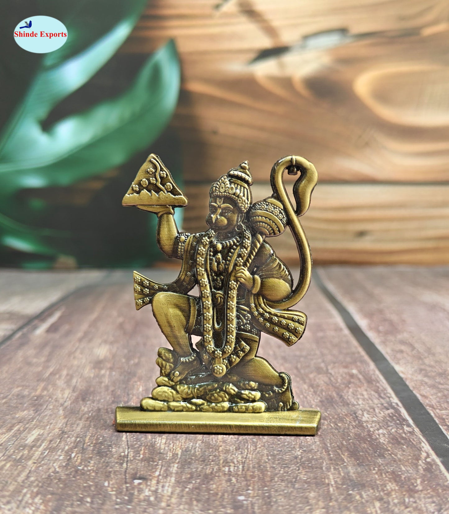 SHINDE EXPORTS small size metal lord hanuman idol statue for car dashboard home office desk pooja