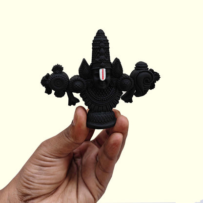 SHINDE EXPORTS tirupati balaji marble idol for desk pooja room car dashboard home office décor