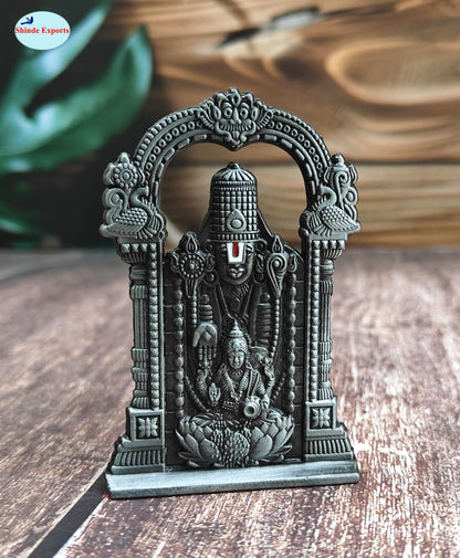 SHINDE EXPORTS balaji lakshmi small metal idol laxmi vishnu statue for car home office