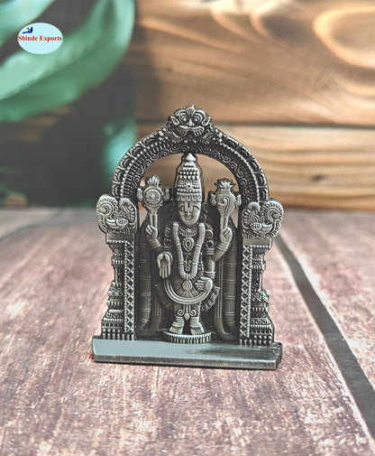 SHINDE EXPORTS small size brass metal lord tirupati balaji idol for car dashboard home