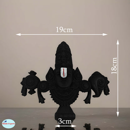 SHINDE EXPORTS tirupati balaji marble idol for desk pooja room car dashboard home office décor
