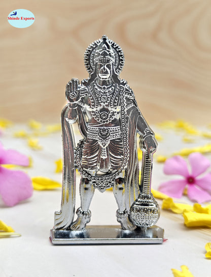 SHINDE EXPORTS small size metal lord hanuman idol statue for car dashboard home office desk pooja