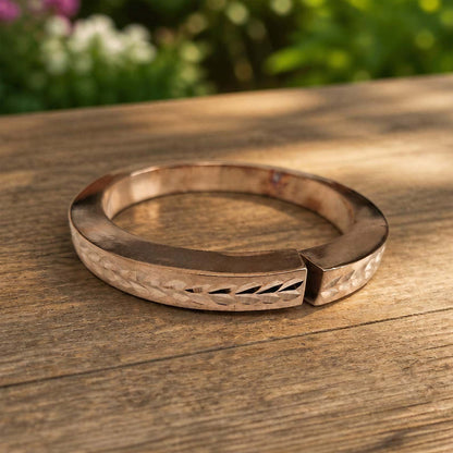 shinde exports heavy pure copper bracelet cuff kada bangle for women men