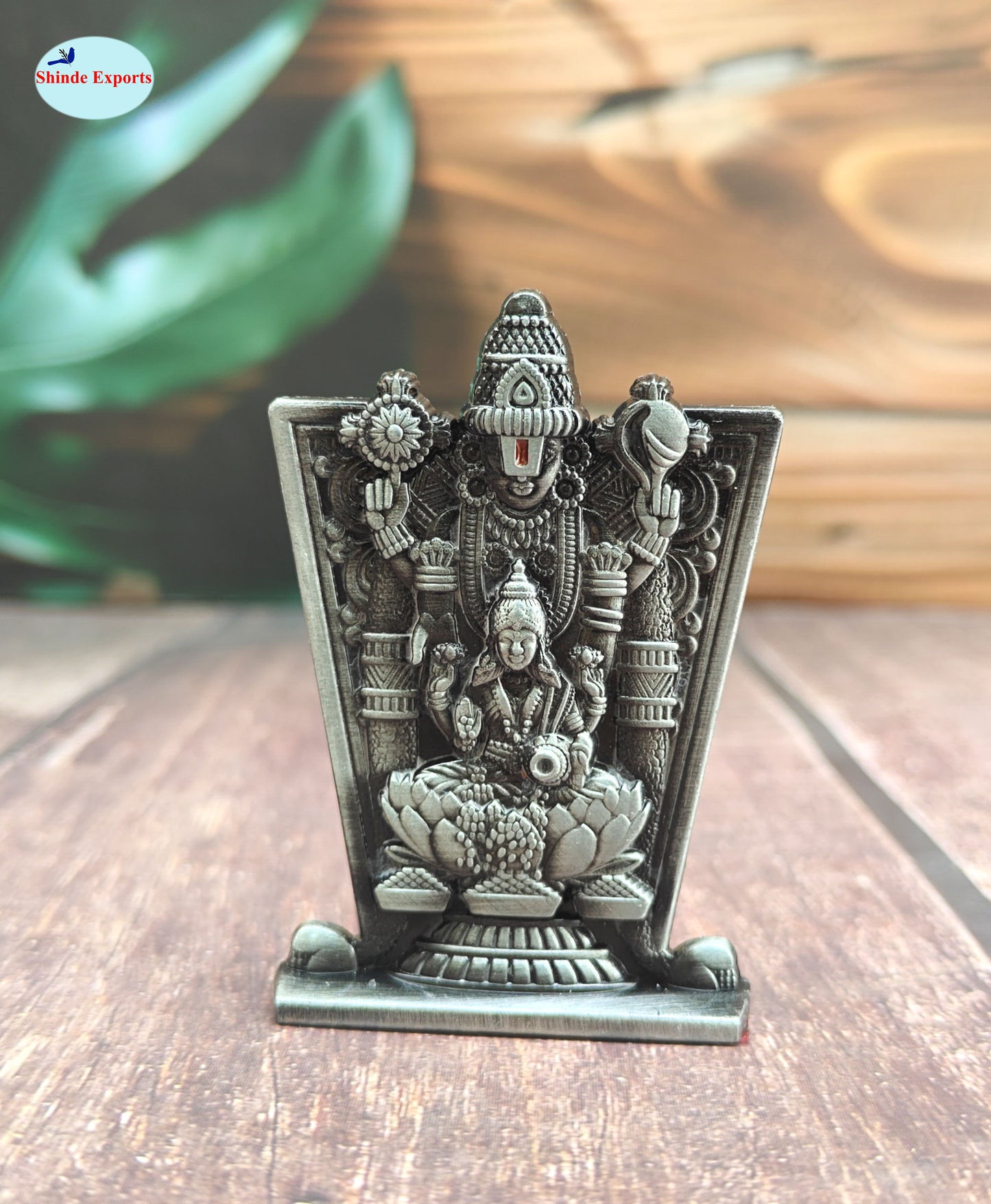 SHINDE EXPORTS balaji lakshmi small metal idol statue for car home office