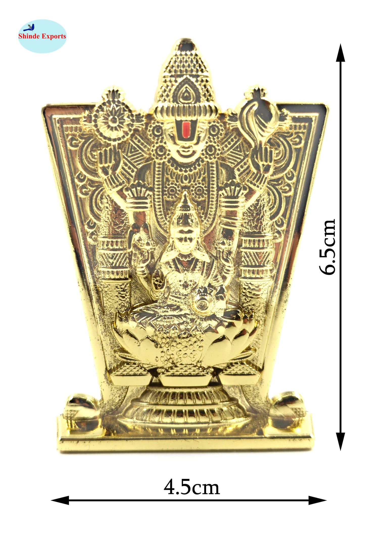 SHINDE EXPORTS balaji lakshmi small metal idol statue for car home office