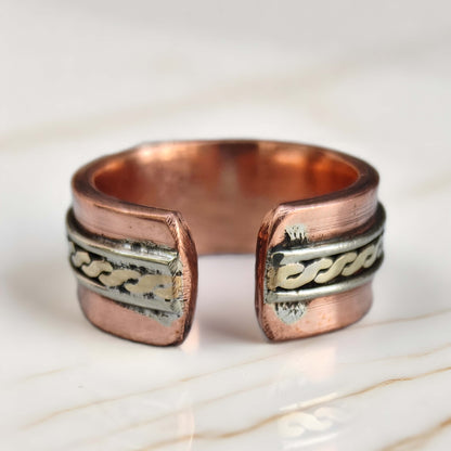 SHINDE EXPORTS Pure Copper magnetic ring for men and women 8mm