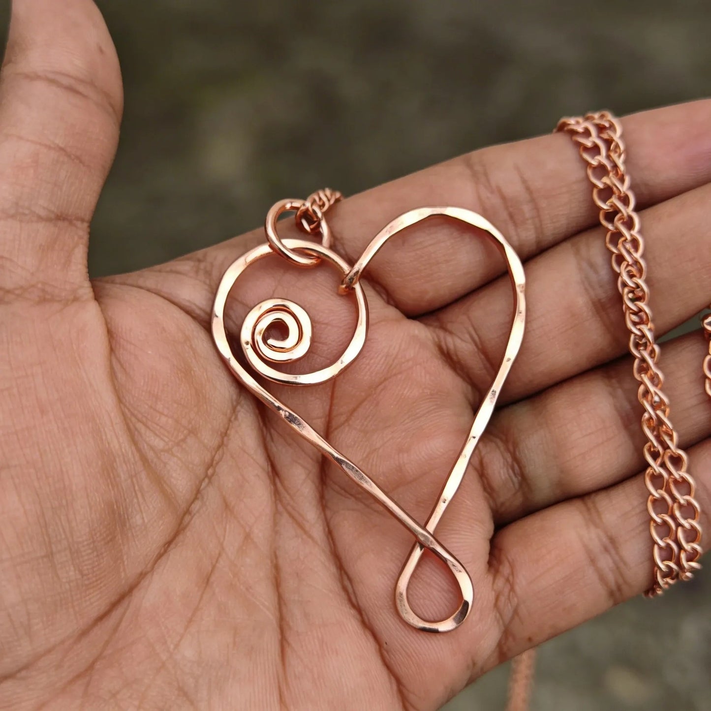 SHINDE EXPORTS 100% solid uncoated jewellery pure copper chain necklaces stylish choker for women with pendant