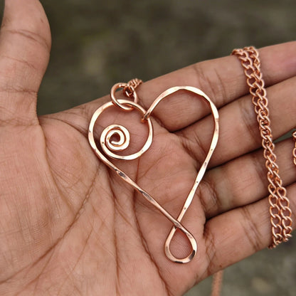 SHINDE EXPORTS 100% solid uncoated jewellery pure copper chain necklaces stylish choker for women with pendant
