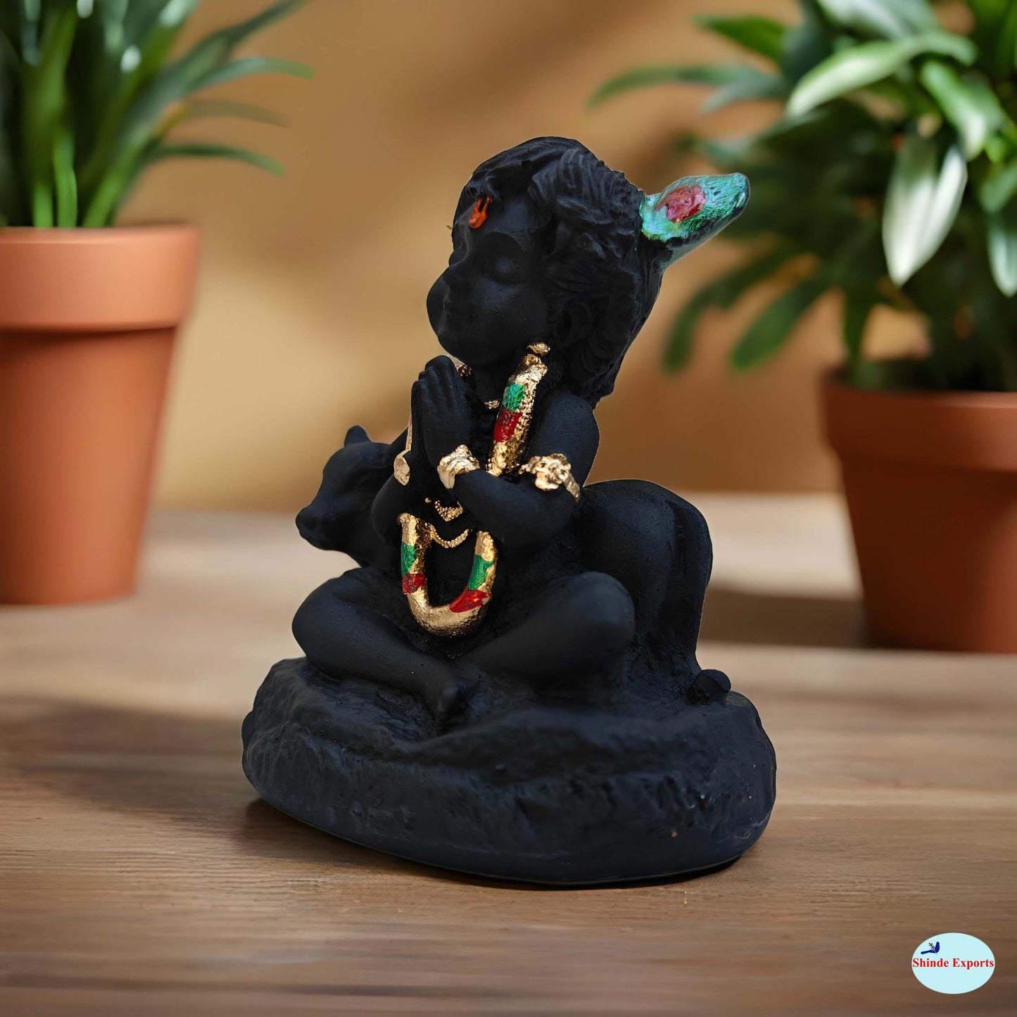 HINDE EXPORTS bal gopal marble idol murti baal krishna statue small 3 inches