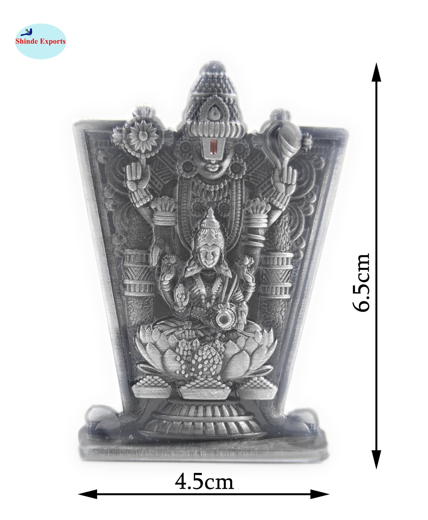 SHINDE EXPORTS balaji lakshmi small metal idol statue for car home office