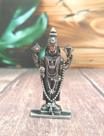 SHINDE EXPORTS small size brass metal lord tirupati balaji idol for car dashboard home