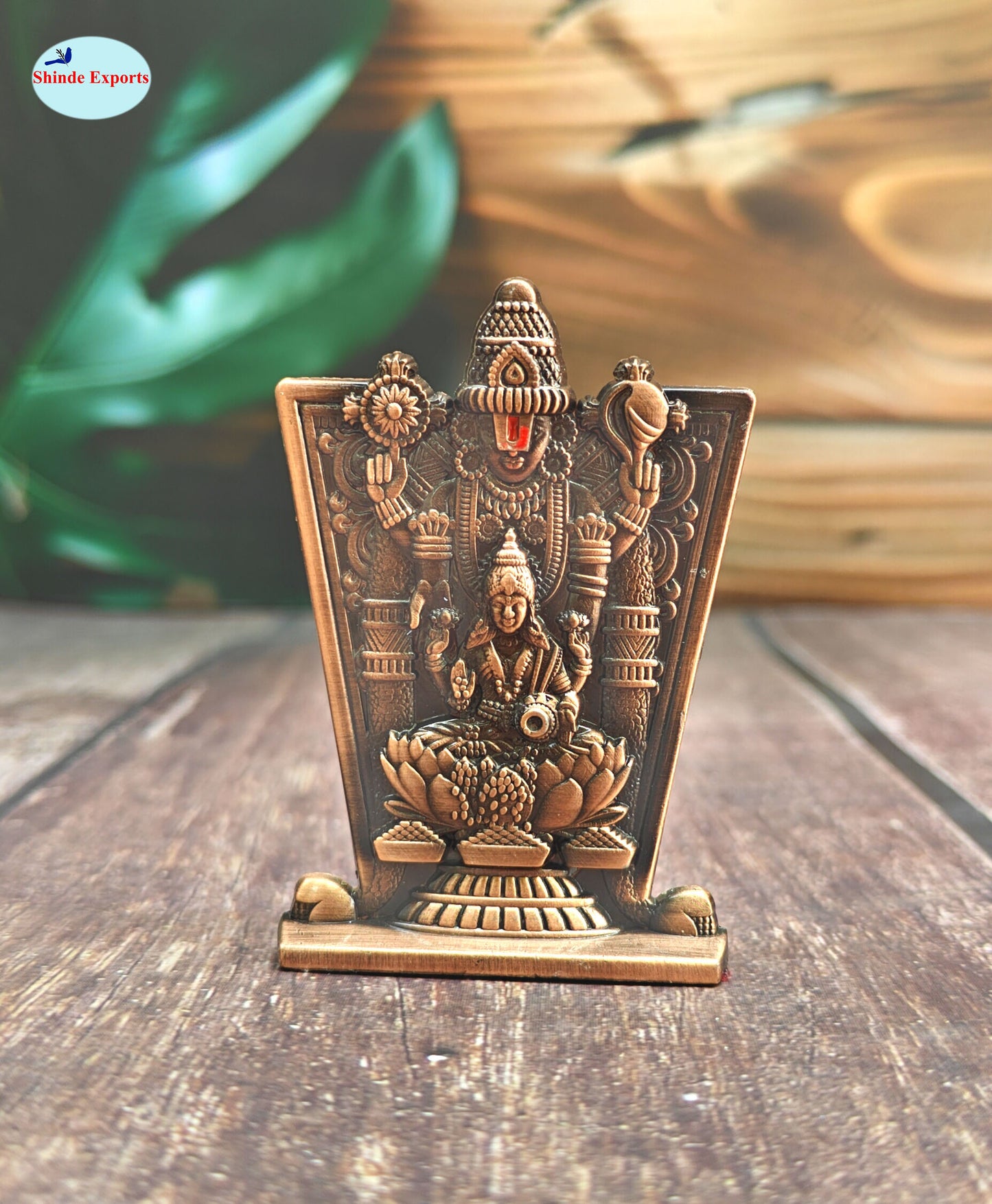 SHINDE EXPORTS balaji lakshmi small metal idol statue for car home office