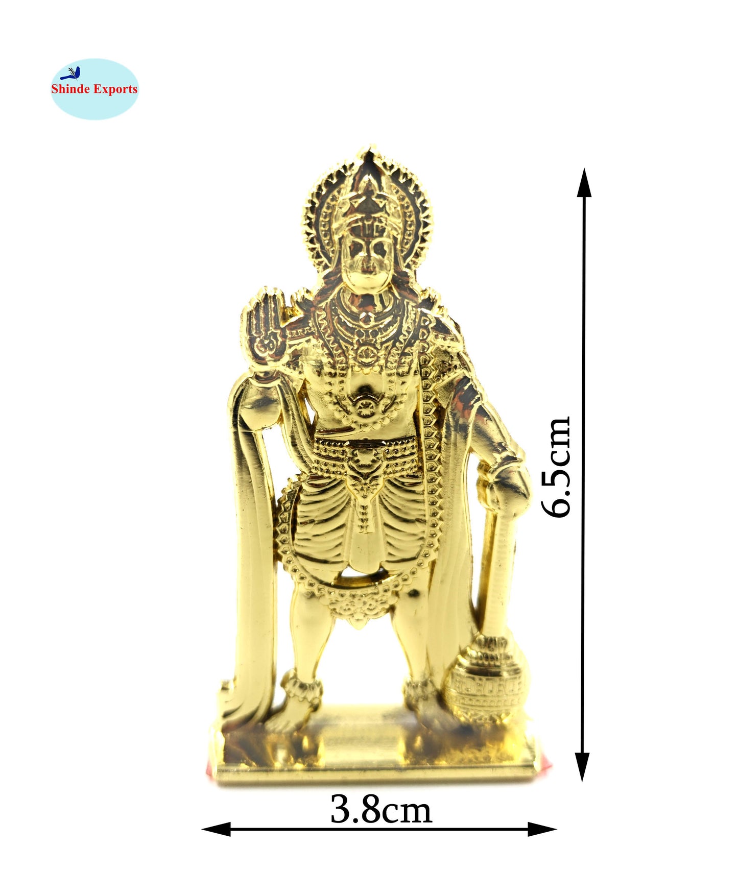 SHINDE EXPORTS small size metal lord hanuman idol statue for car dashboard home office desk pooja