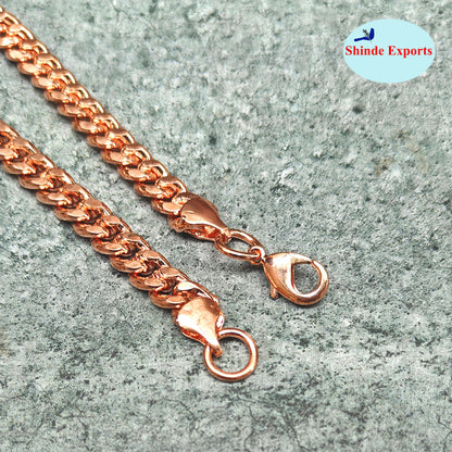 SHINDE EXPORTS Pure Copper Link Chain  Bracelet for Men