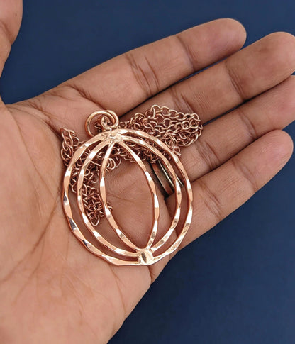 SHINDE EXPORTS 100% solid uncoated jewellery pure copper chain necklaces stylish choker for women with pendant