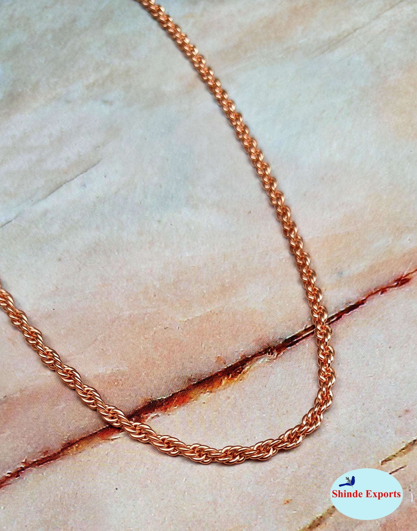 SHINDE EXPORTS pure copper necklace hasli neck chain for women (Design 6)