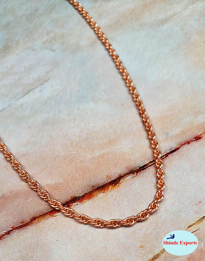 SHINDE EXPORTS pure copper necklace hasli neck chain for women (Design 6)