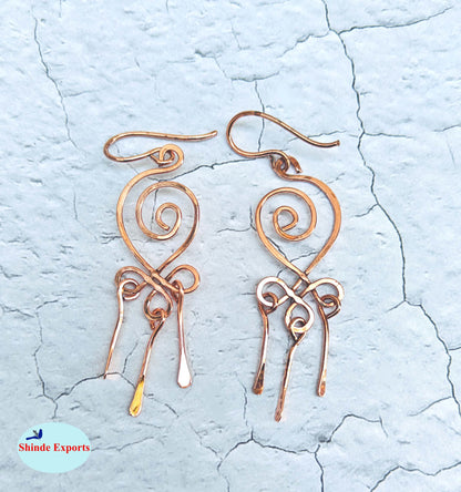 SHINDE EXPORTS copper earrings for women stylish traditional jhumka earring girls