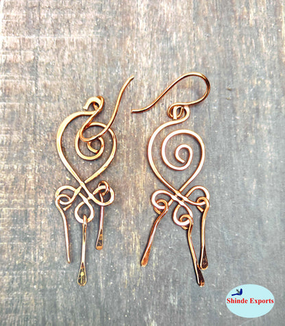 SHINDE EXPORTS copper earrings for women stylish traditional jhumka earring girls