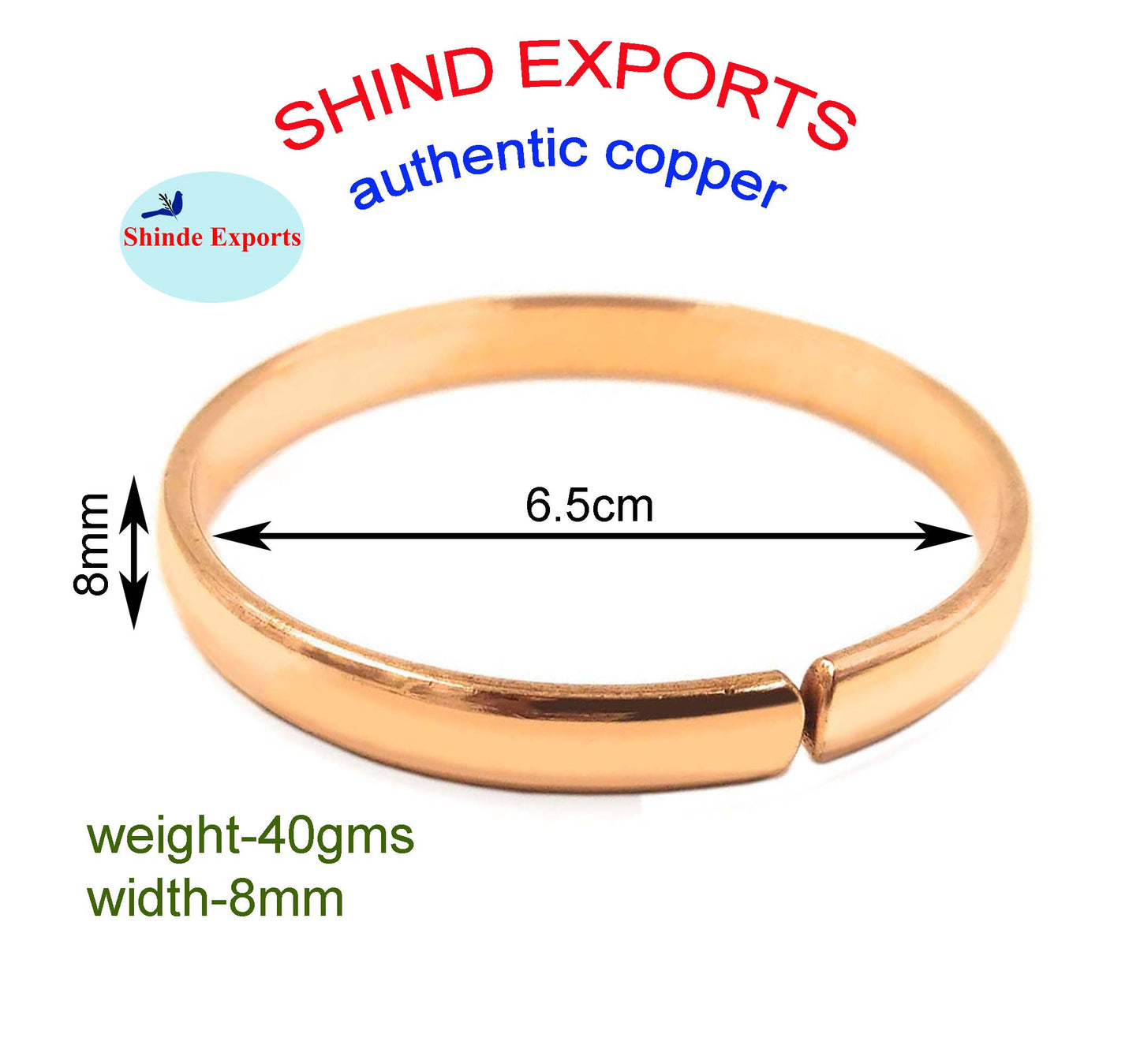 SHINDE EXPORTS pure copper kada bracelets for men and women