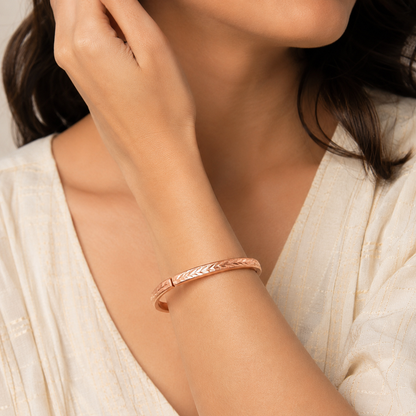 shinde exports heavy pure copper bracelet cuff kada bangle for women men