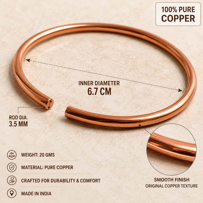 SHINDE EXPORTS pure copper kada bracelets for men and women