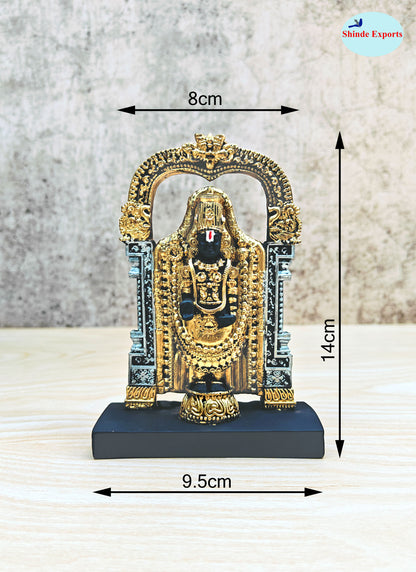 SHINDE EXPORTS Govinda Idol for car Dashboard/Balaji murti for car/tirupati Balaji murti/Balaji Statue for Pooja Room