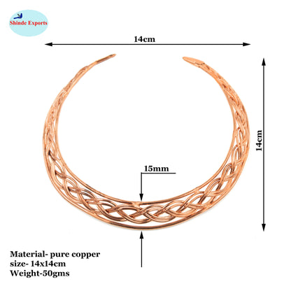SHINDE EXPORTS pure copper Hasli necklace jewellery choker for women/girls