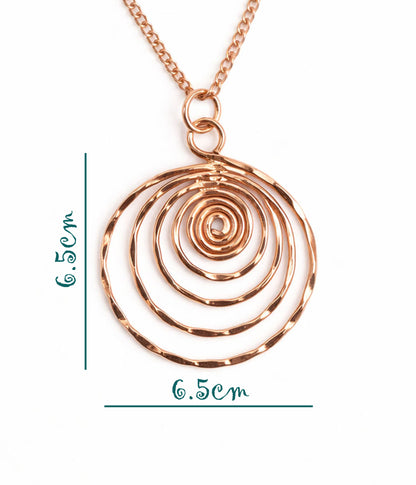 SHINDE EXPORTS 100% solid uncoated jewellery pure copper chain necklaces stylish choker for women with pendant