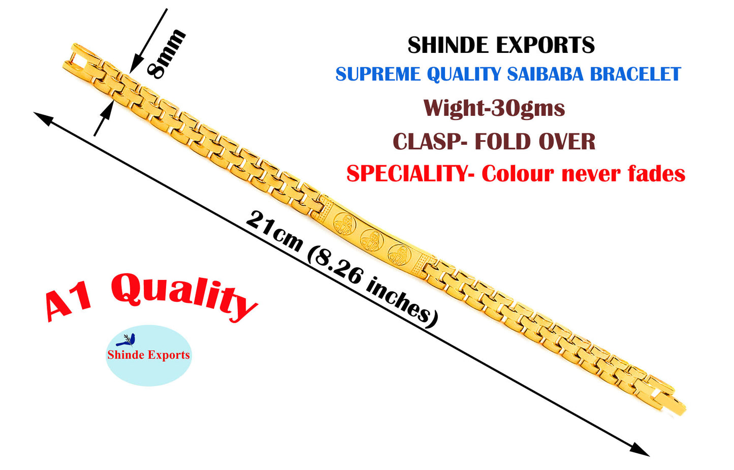 SHINDE EXPORTS shirdi saibaba hand bracelet for men and women
