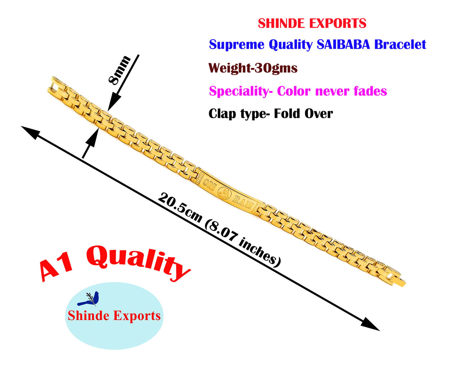 SHINDE EXPORTS shirdi saibaba hand bracelet for men and women