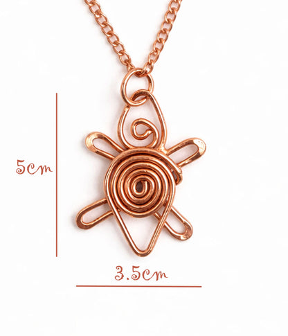 SHINDE EXPORTS 100% solid uncoated jewellery pure copper chain necklaces stylish choker for women with pendant