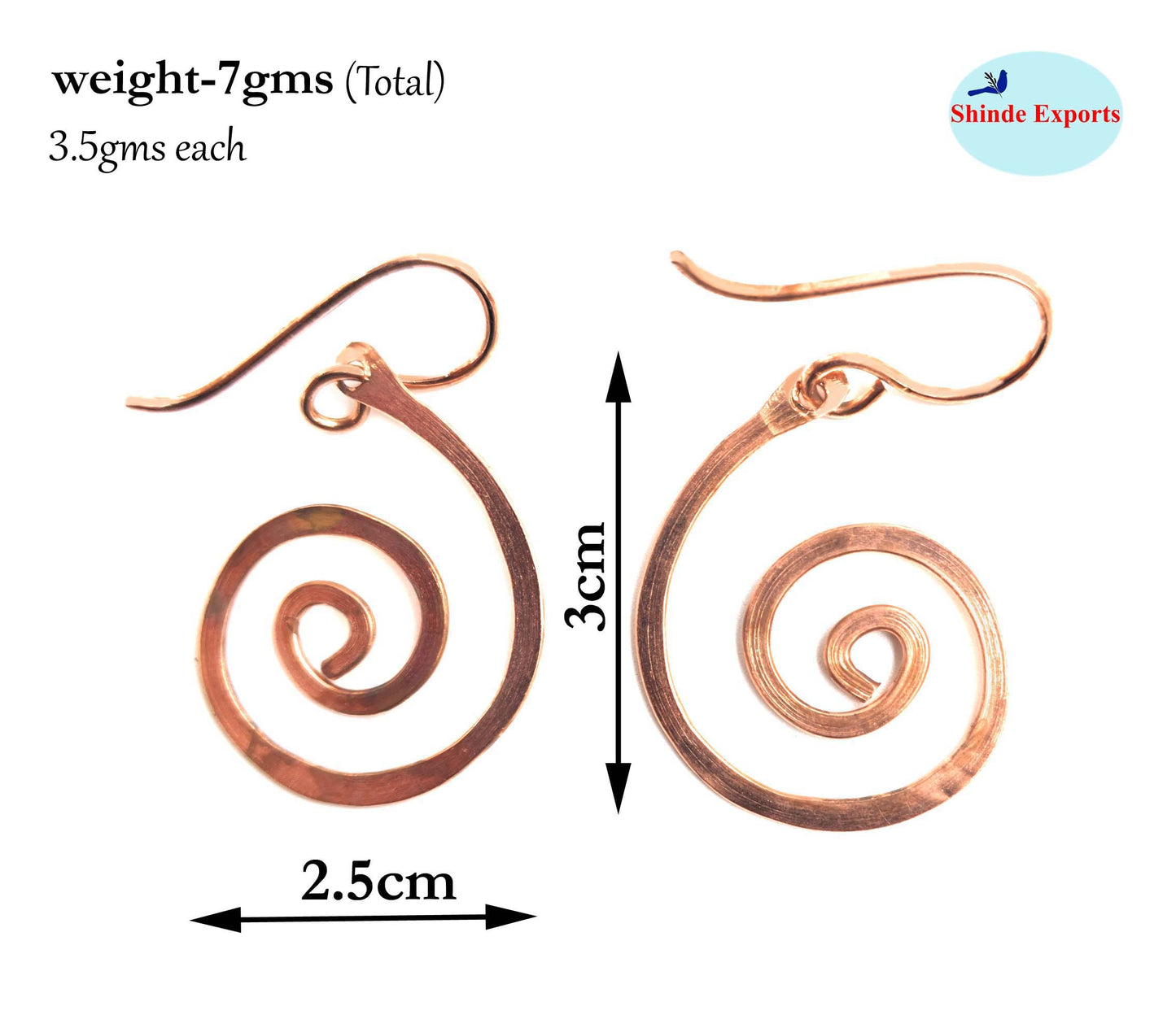SHINDE EXPORTS copper earrings for women stylish traditional jhumka earring girls