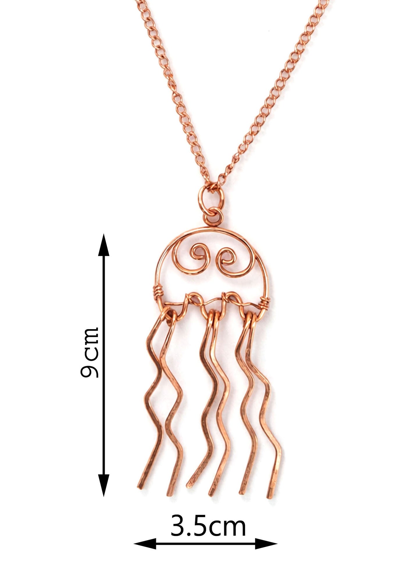 SHINDE EXPORTS 100% solid uncoated jewellery pure copper chain necklaces stylish choker for women with pendant