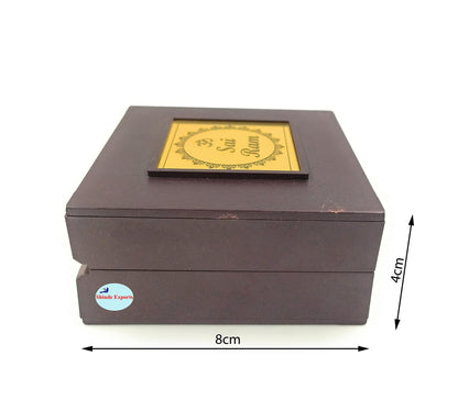 SHINDE EXPORTS Shirdi Sai Baba Decorative Photo Frame box with Charan Paduka for God Pooja and Gift.