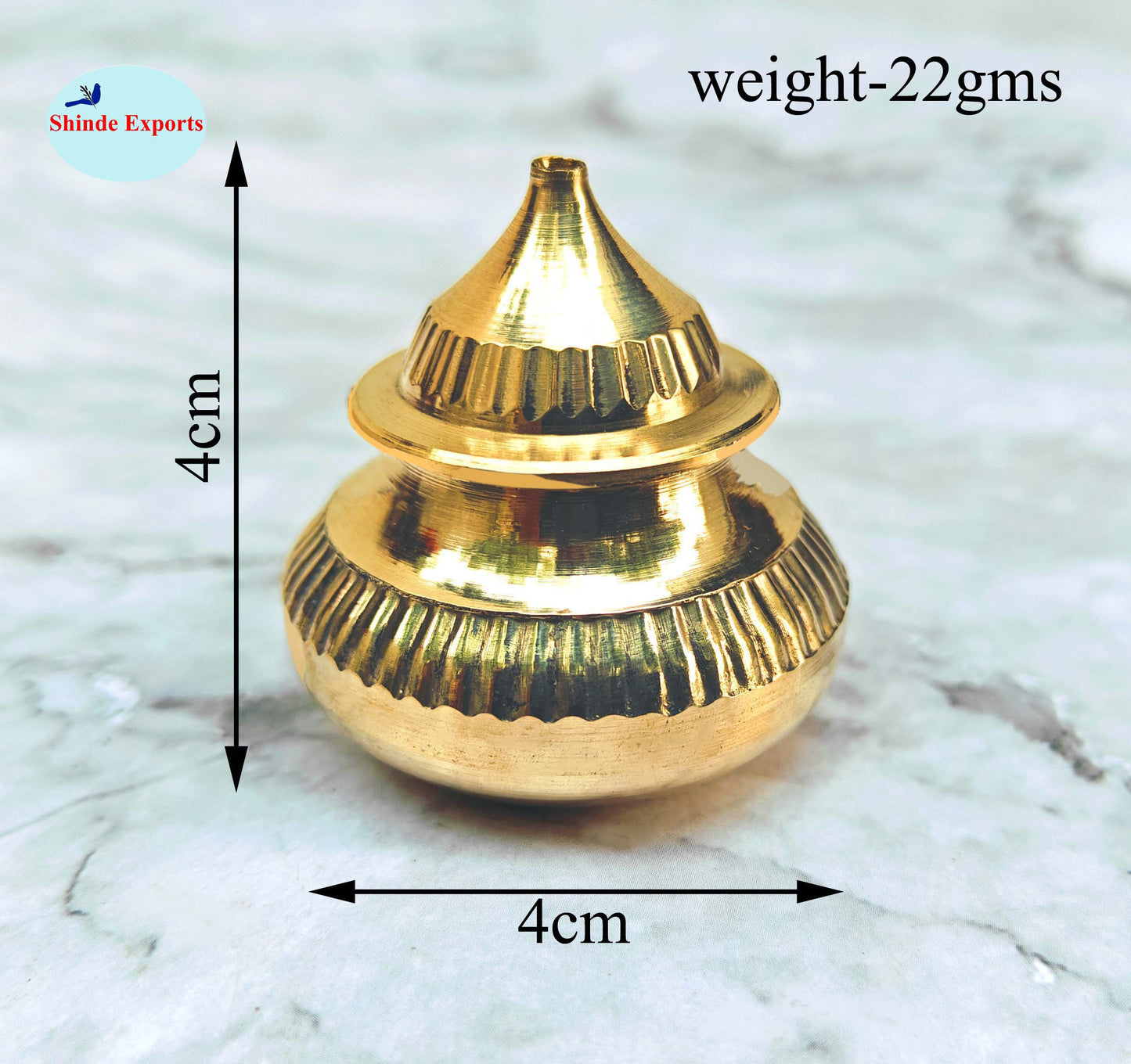 SHINDE EXPORTS brass sindur dani dibbi sindoor box dabbi for women