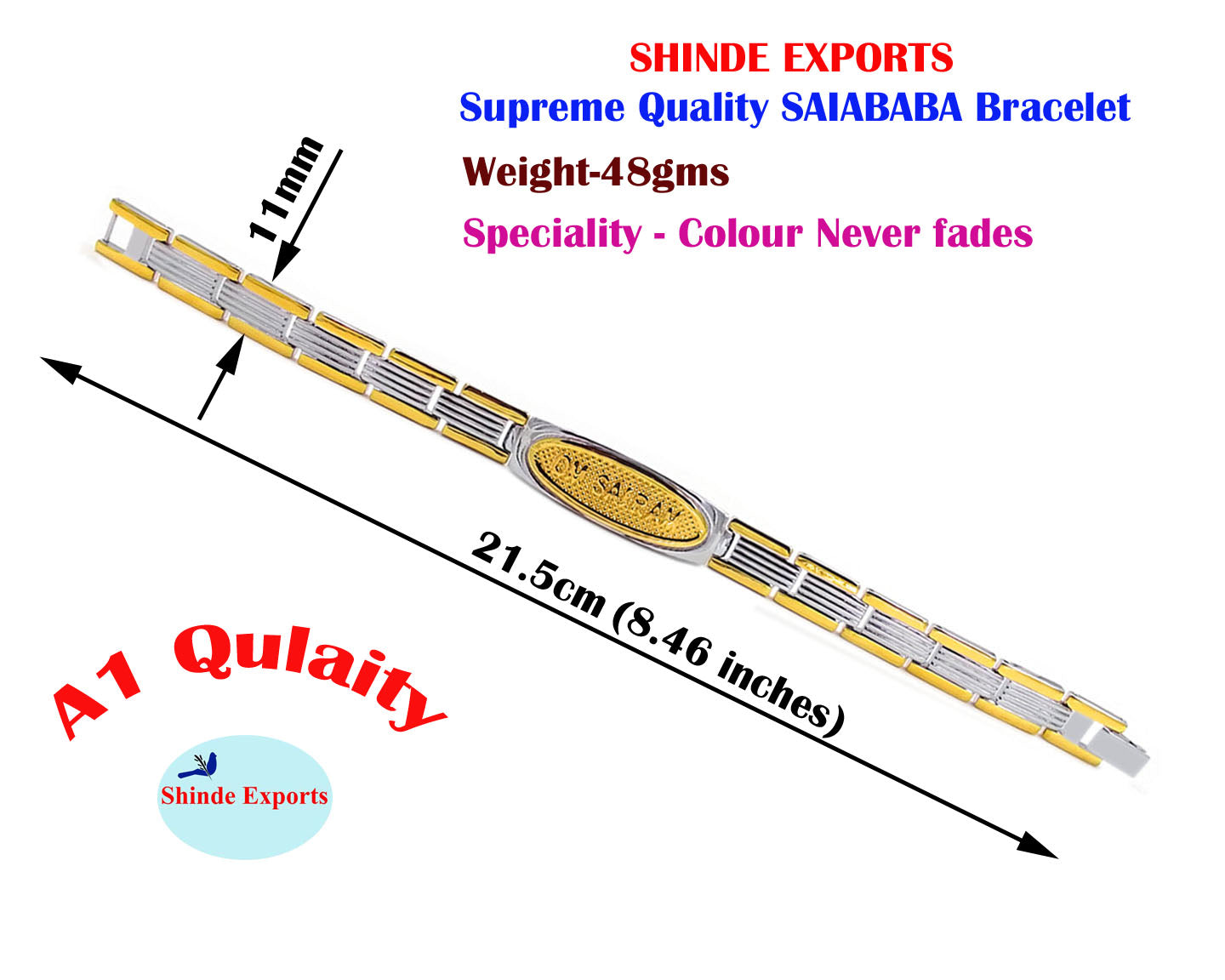 SHINDE EXPORTS shirdi saibaba hand bracelet for men and women