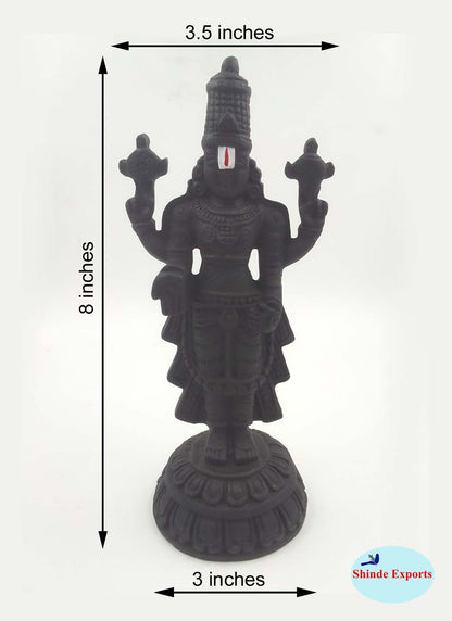 SHINDE EXPORTS Govinda Idol for car Dashboard/Balaji murti for car/tirupati Balaji murti/Balaji Statue for Pooja Room
