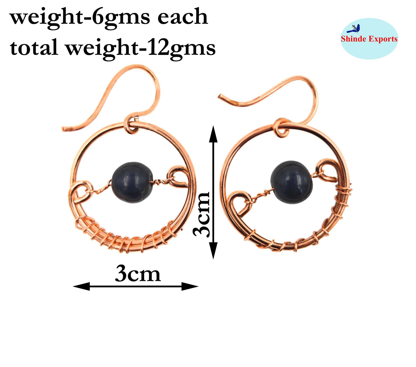 SHINDE EXPORTS copper earrings for women stylish traditional jhumka earring girls