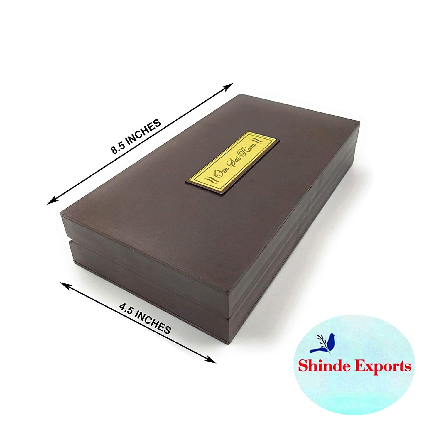 SHINDE EXPORTS Shirdi Sai Baba Decorative Photo Frame box with Charan Paduka for God Pooja and Gift.