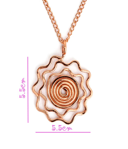 SHINDE EXPORTS 100% solid uncoated jewellery pure copper chain necklaces stylish choker for women with pendant