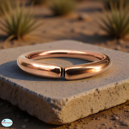 SHINDE EXPORTS Heavy Pure Copper thick Bracelet Bangle Unisex Kada Solid Handmade Cuff for Men & Women