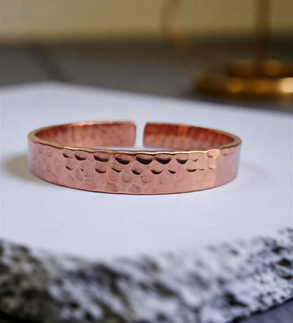 SHINDE EXPORTS handcrafted pure copper bangle bracelets for women men kada 12mm wide cuff 70gms