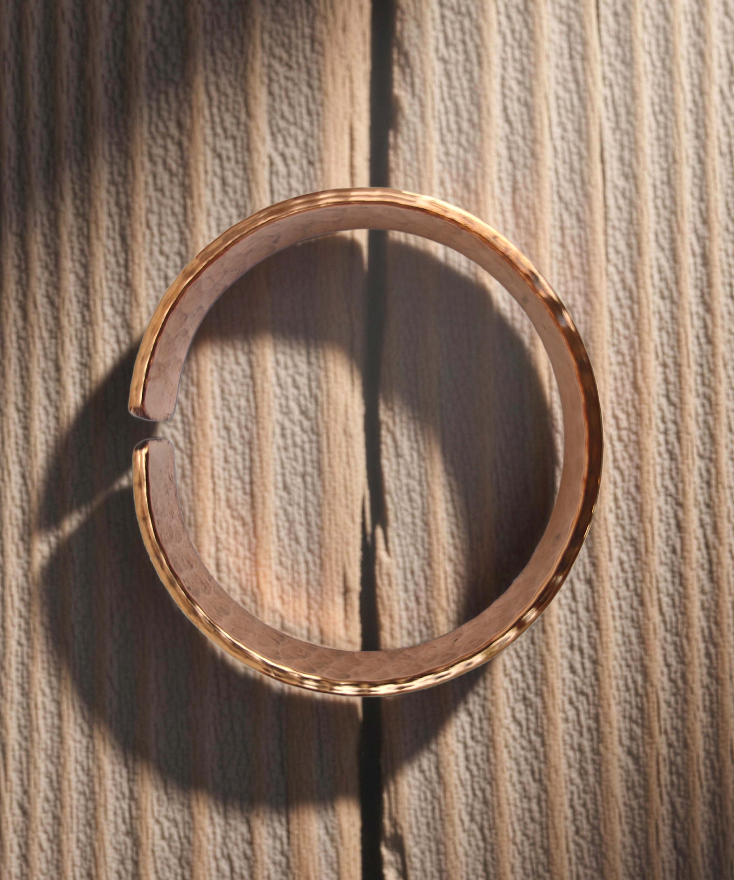 SHINDE EXPORTS handcrafted pure copper bangle bracelets for women men kada 12mm wide cuff 70gms