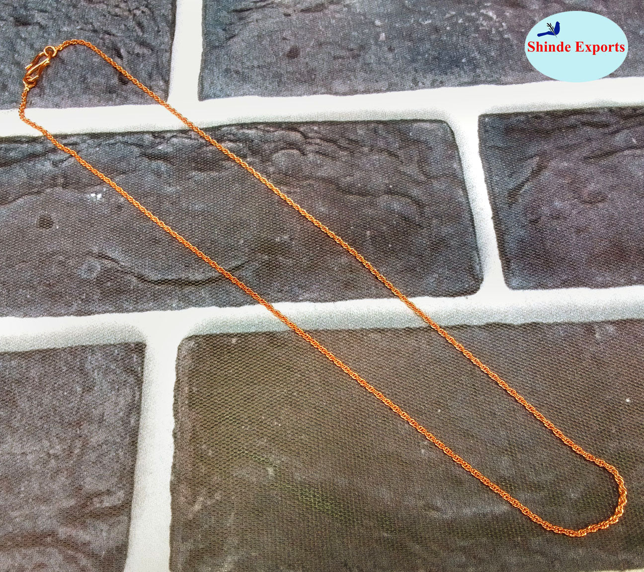 SHINDE EXPORTS pure copper necklace hasli neck chain for women (Design 6)
